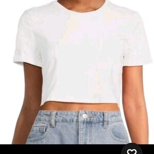 Walter Baker Classic White Crop Top
